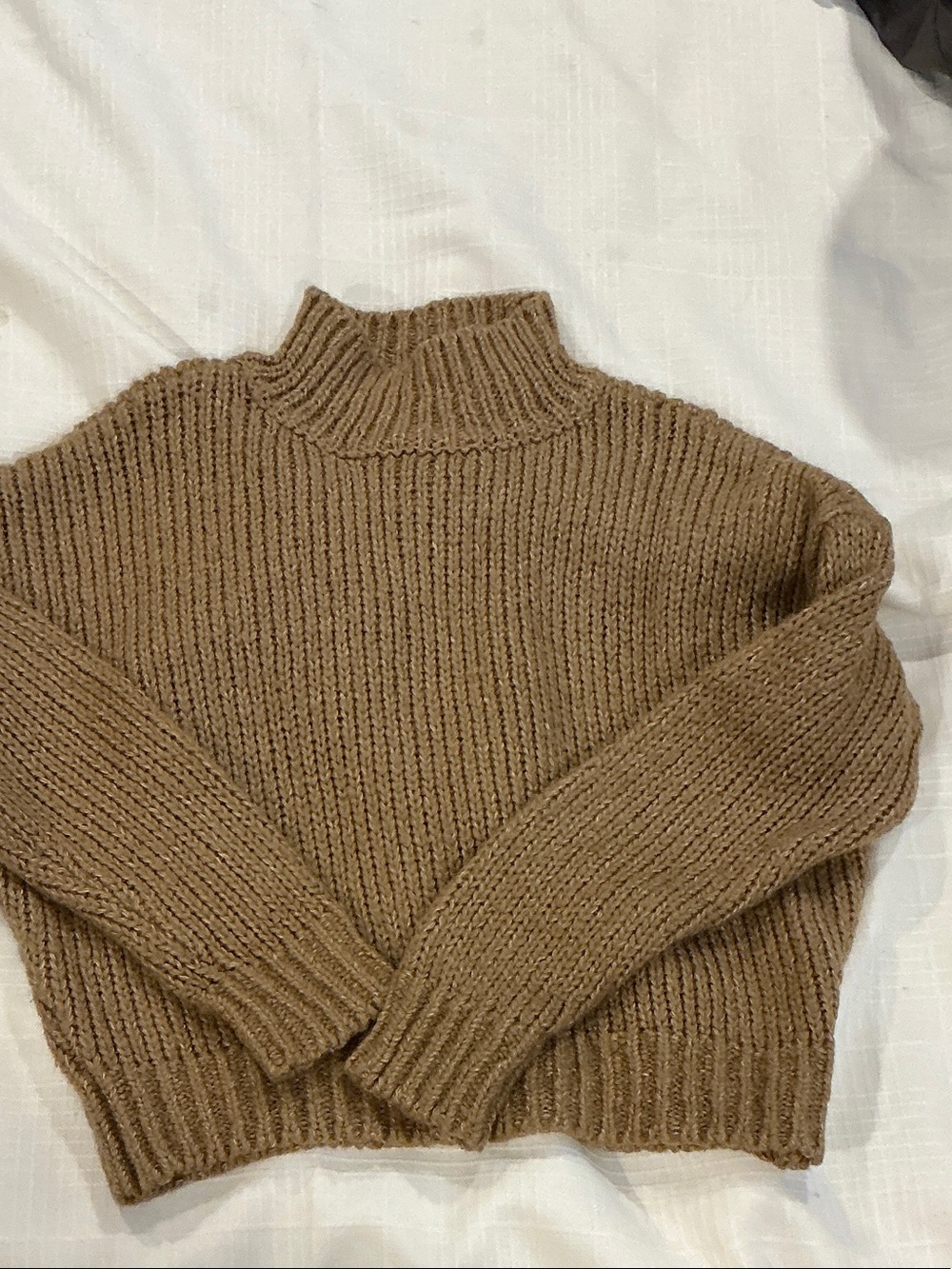 Garage Chunky Ribbed Turtleneck Sweater - Brown